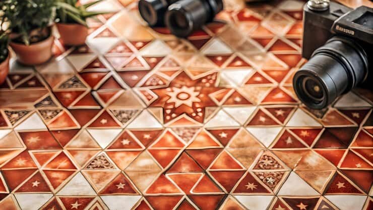 تصویر 4 از قیمت خرید کاشی مدل مراکشی مات با طرح هندسی + فروش ویژه
